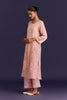 Pink Raw Silk Satin Dori Embridered Kurta set