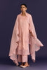 Pink Raw Silk Satin Dori Embridered Kurta set