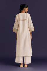 Ivory Embroidered Kurta Set