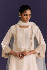 Ivory Embroidered Kurta Set