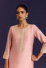 Pink Silk Chanderi Embroidered Kurta Set