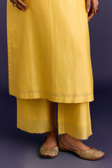 Yellow Embroidered Kurta Set
