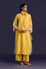 Yellow Embroidered Kurta Set