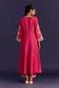 Fuchsia Cotton Silk Blend Embroidered Anarkali Set