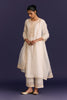 Ivory Silk Chanderi Embroidered Kurta Set