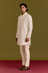 Ivory  Embroidered Kurta Set
