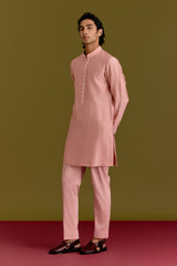 Blush Embroidered Bundi Set