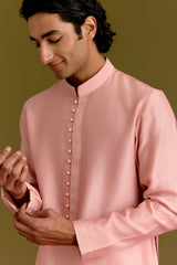 Blush Embroidered Bundi Set