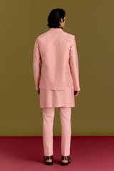 Blush Embroidered Bundi Set