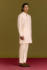 Ivory Cotton Silk Embriodered Kurta Set