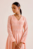 Blush Pink Embroidered Chanderi Anarkali Set