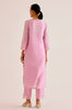 Alia Bhatt in Pink Silk Chanderi Dori Embroidered Kurta Set