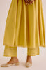 Yellow Silk Chanderi Dori Embroidered Anarkali Set