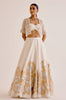 Ivory Silk Chanderi Hand-Painted Lehenga and Short Jacket Set