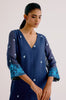 Navy Blue Kota Dori Embroidered Kurta Set