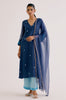 Navy Blue Kota Dori Embroidered Kurta Set