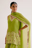 Green Embroidered Sharara Set