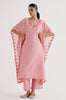Blush Pink Silk Chanderi Dori Embroidered Kaftan Set (RTS)