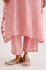 Blush Pink Silk Chanderi Dori Embroidered Kaftan Set (RTS)