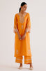 Orange Dori Embroidered Kurta Set