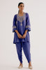 Blue Dori Embroidered Dhoti Set