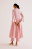 Pooja Hegde in Blush Pink Silk Chanderi Dori Embroidered Anarkali Set