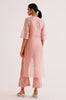 Onion Pink Silk Organza Embroidered Kurta Set
