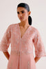 Onion Pink Silk Organza Embroidered Kurta Set