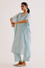 Sky Blue Silk Chanderi Dori Embroidered Kaftan Set (RTS)