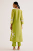 Green Embroidered Chanderi Kurta Set