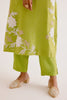 Green Embroidered Chanderi Kurta Set