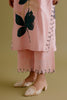 Blush Pink Hand-Painted Chanderi Kurta Set
