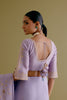 Mauve Embroidered Organza Saree