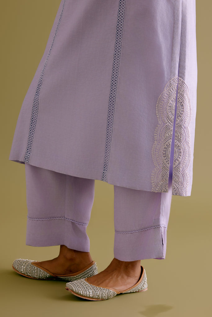 Dori embroidered long kurta