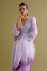 Lilac Silk Chanderi Dori Embroidered Kurta Set