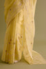 Yellow Embroidered Organza Saree