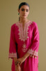 Fuchsia Pink Dori Embroidered Kurta Set