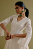Priyanka Chopra in Ivory Silk Chanderi Dori Embroidered Anarkali Set
