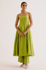 Green Cotton Silk Anarakali Set