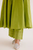 Green Cotton Silk Anarakali Set
