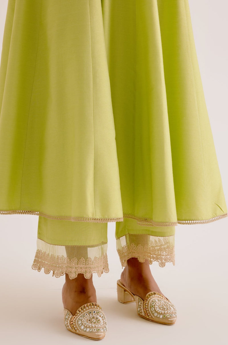 Green Dori Embroidered Anarkali Set
