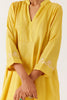Yellow Cotton Silk Blend Dori Embroidered Kurta Set