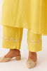 Yellow Cotton Silk Blend Dori Embroidered Kurta Set