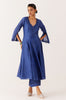 Royal Blue Silk Chanderi Dori Embroidered Anarkali Set