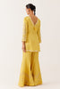 Mustard Yellow Dori Embroidered Sharara Set