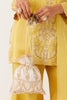 Ivory Embroidered Gajji Silk Potli