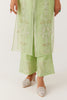 Pistachio Green Silk Organza Embroidered Kurta Set