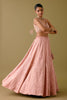 Onion Pink Embroidered Silk Satin Lehenga