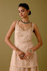 Golden Beige Dori Embroidered Sharara Set