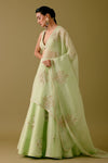 Pistachio Green Dori and Sequins Embroidered Lehenga Set